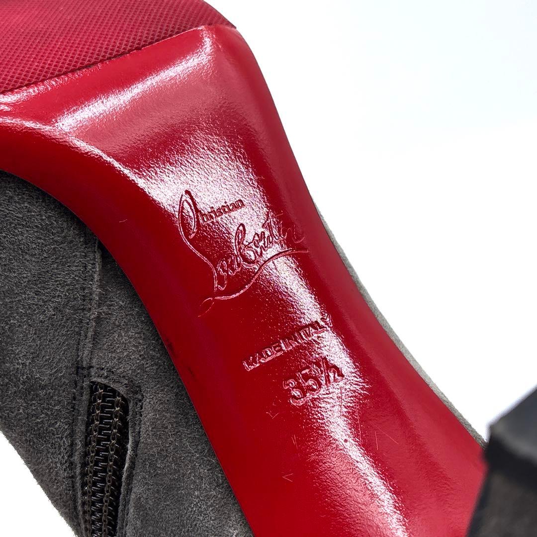 極美品】 Louboutin　クリスチャンルブタン スエード　ショートブーツ