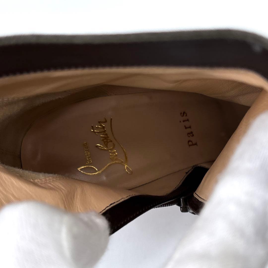 極美品】 Louboutin　クリスチャンルブタン スエード　ショートブーツ