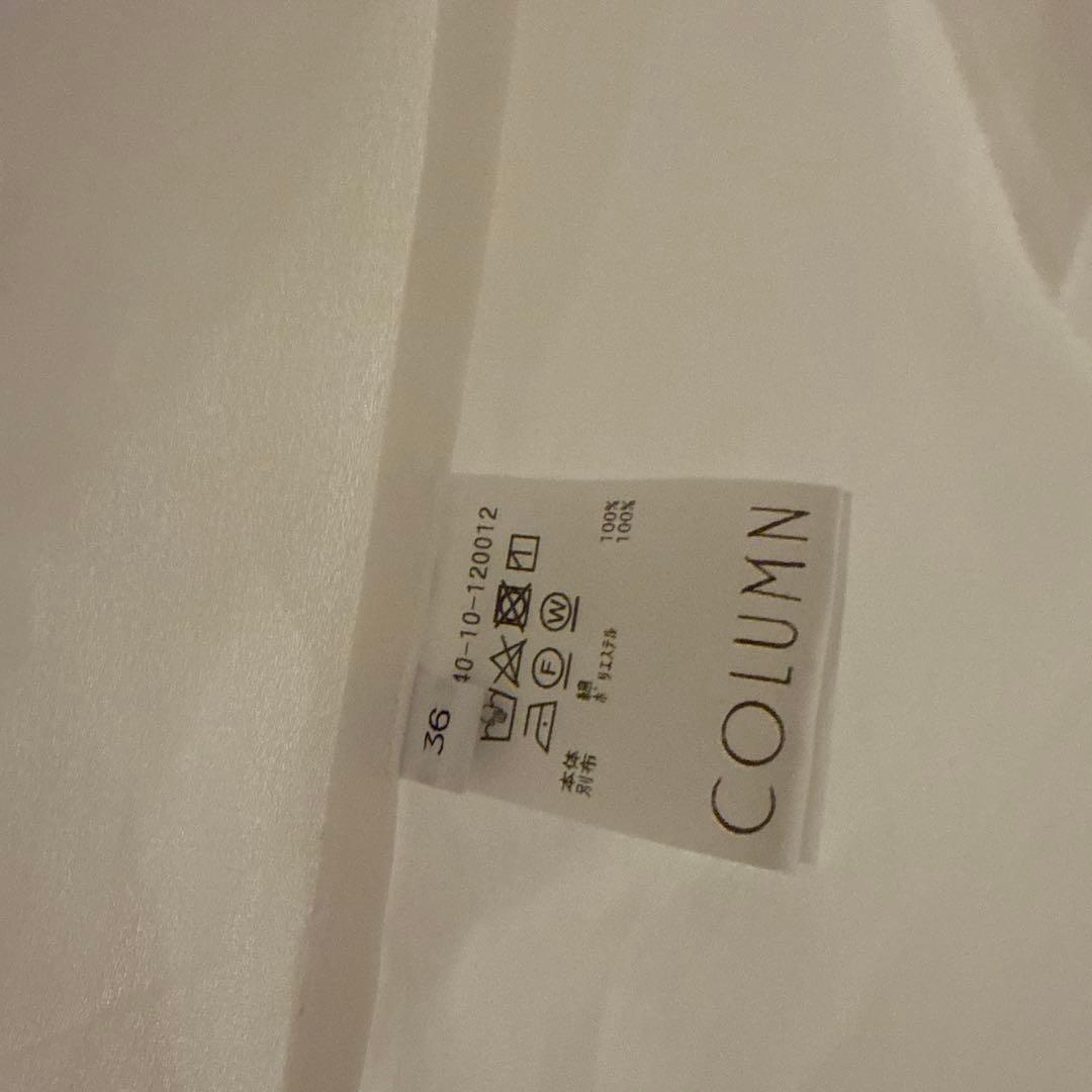 ESTNATION COLUMN バックプリーツシャツ 36