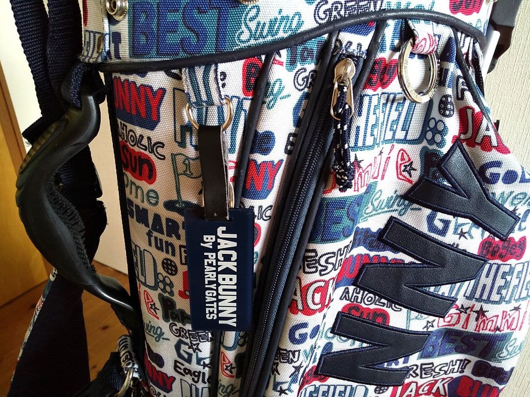 ★ジャックバニー★Jack Bunny!! ★総柄★スタンド式★キャディバッグ★