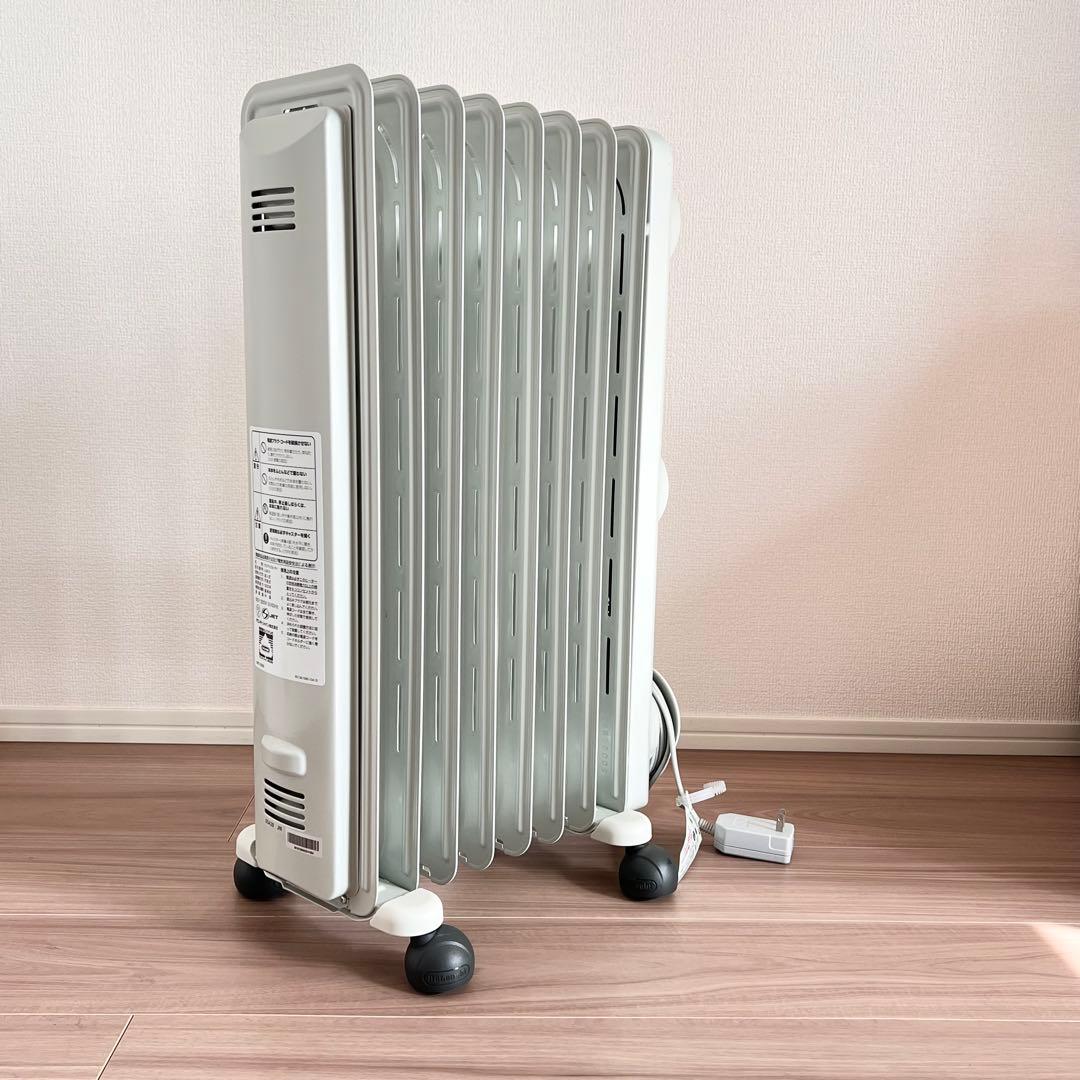 【極美品✨】 DeLonghi デロンギ オイルヒーター ホワイト 暖房器具 冬