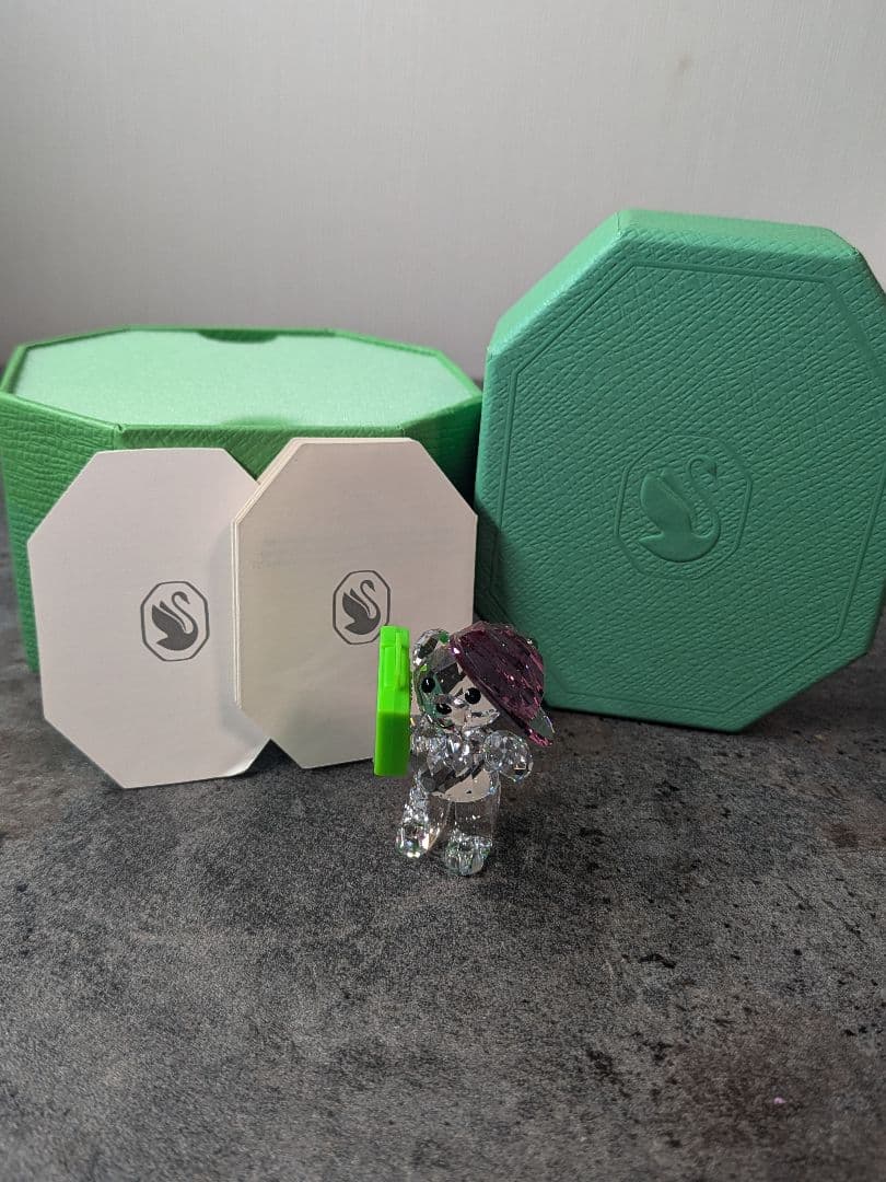 スワロ　90's Party　2匹アヒルswarovski　クリスベア　ラジカセ