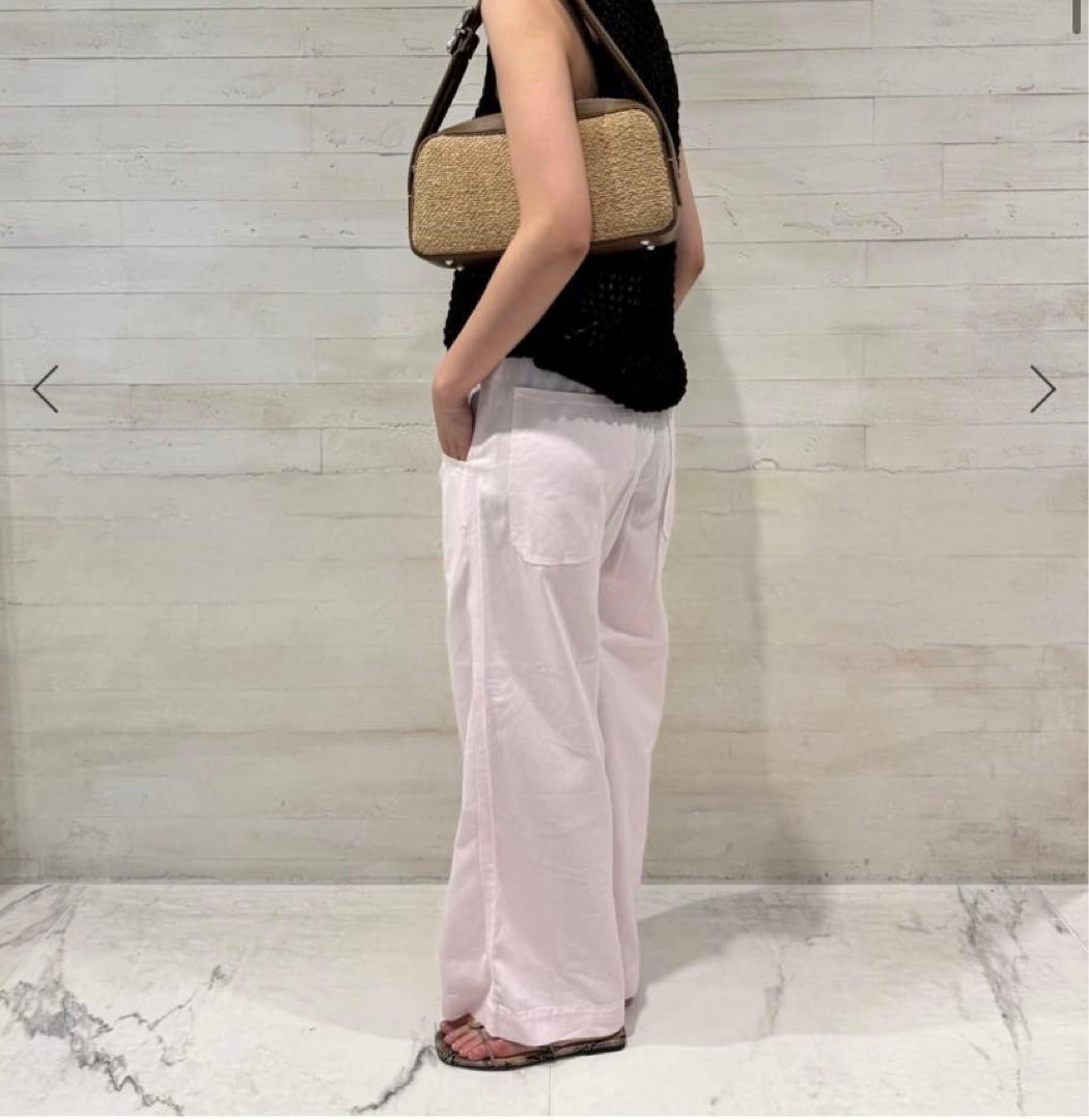 Spick and Span ギャザーチノ　ピンク