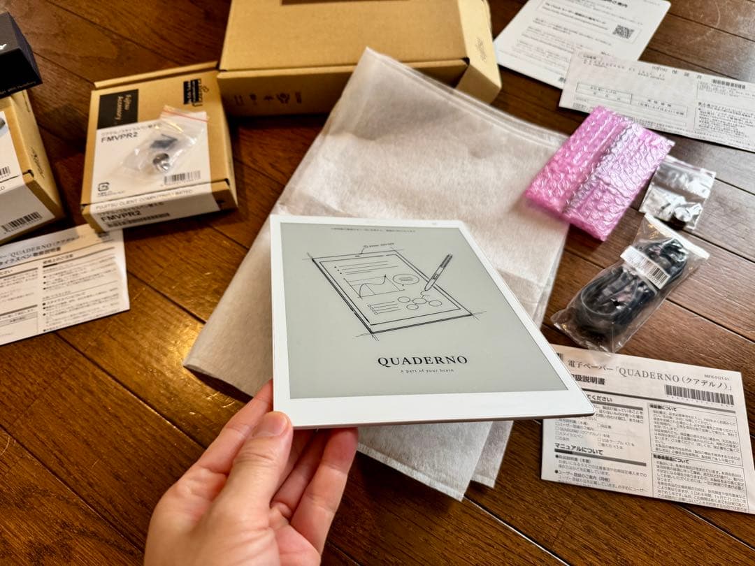 LAMYペン付 Fujitsu QUADERNO 電子メモパッド Gen2 A5