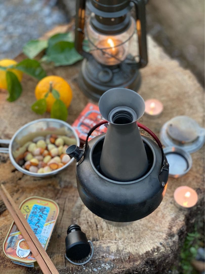 チタンとっくりtitanium 徳利　酒筒　熱燗　チタンおちょこ2➕ケース付き