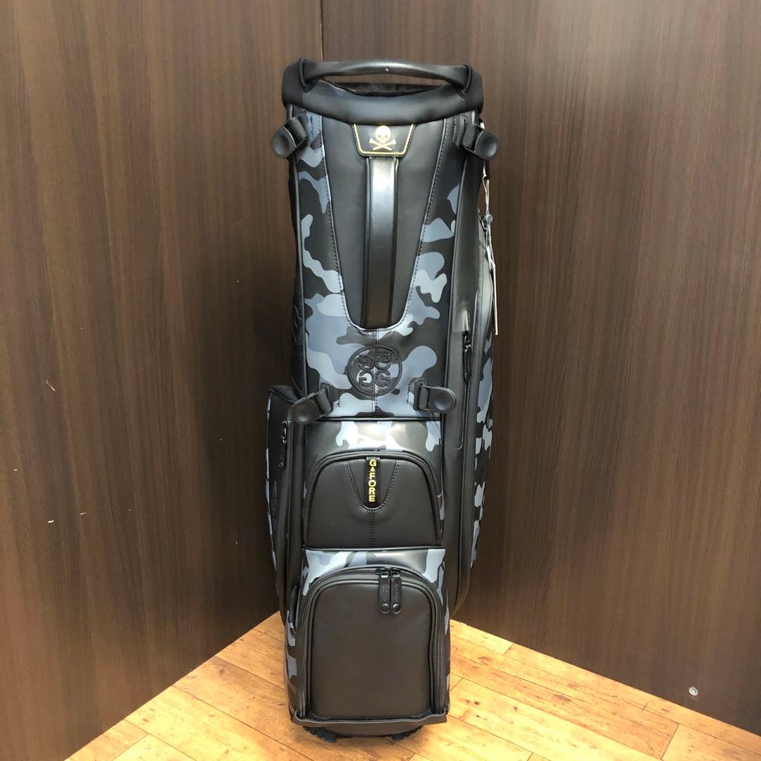 【新品】ジーフォア カモフラージュ柄 キャディバッグ ブラック