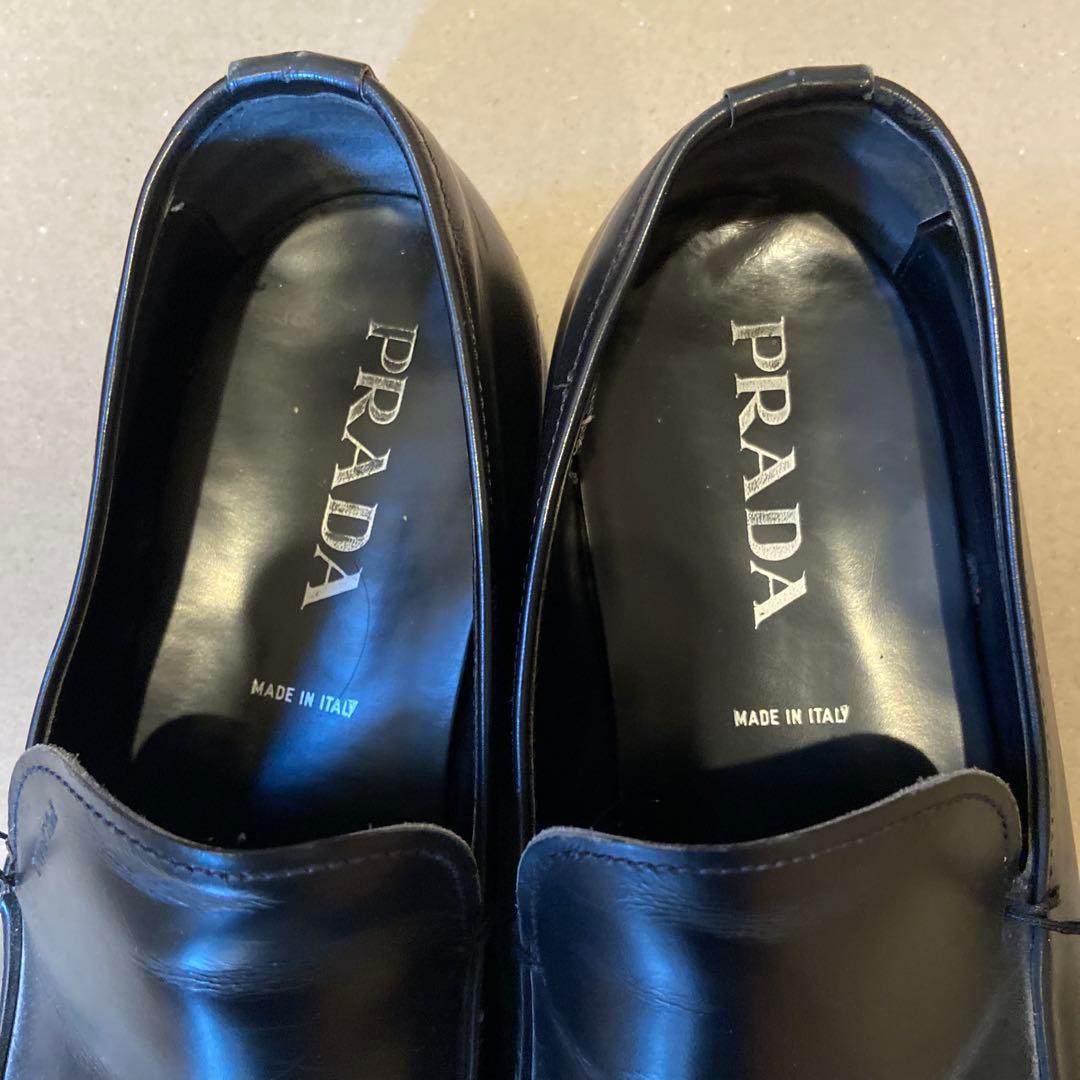 PRADA ローファー ヴィンテージ ブラック 黒 レザー