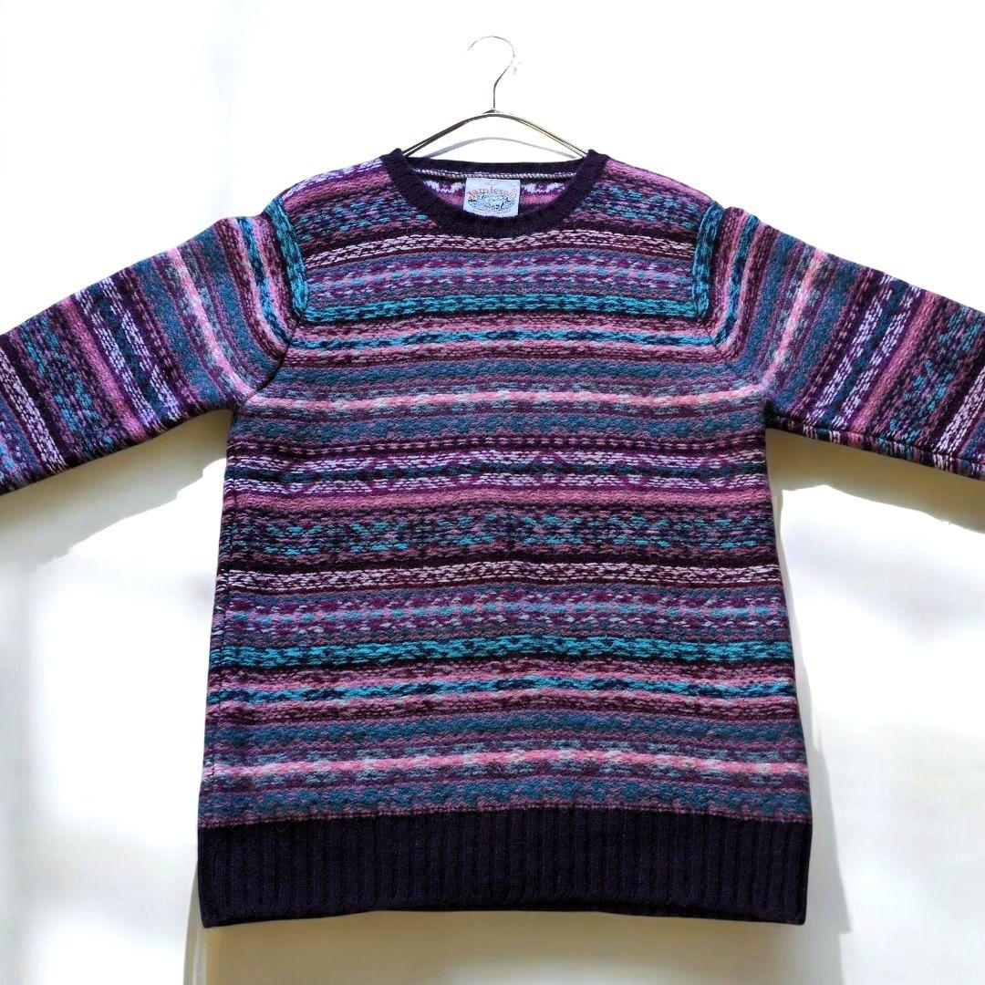 美品 Jamieson's フェアアイル ニットセーター 総柄 L ユニセックス