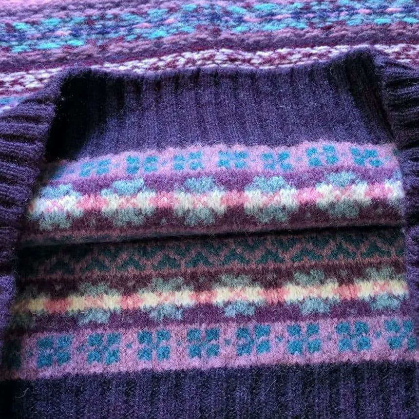 美品 Jamieson's フェアアイル ニットセーター 総柄 L ユニセックス