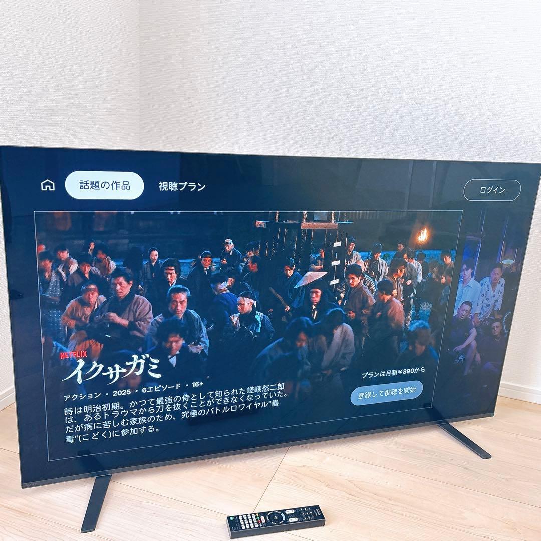 ★初期化済★4K有機ELテレビ SONY55V型2020年製 AndroidTV