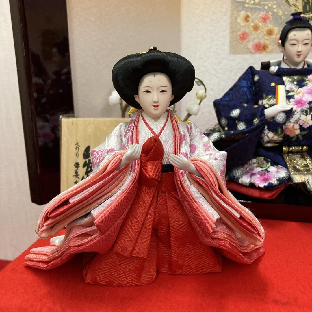 G8 可愛い　ひな人形　親王と官女のみ　人形のみ　コンパクト雛　三段飾り雛