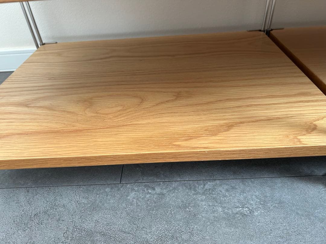 無印良品 ステンレスユニットシェルフ オーク材 AVラックセット