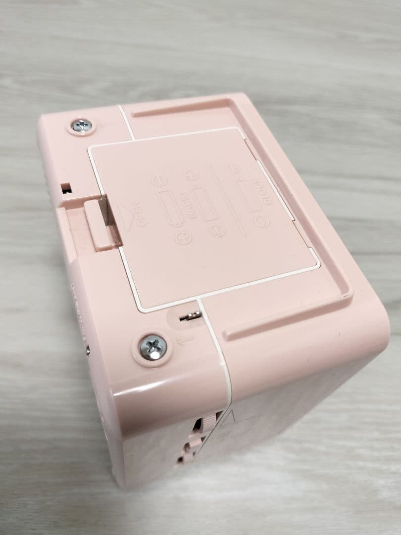 SONY FM/AM 2バンド クロックラジオICF-A8 ピンク ジャンク