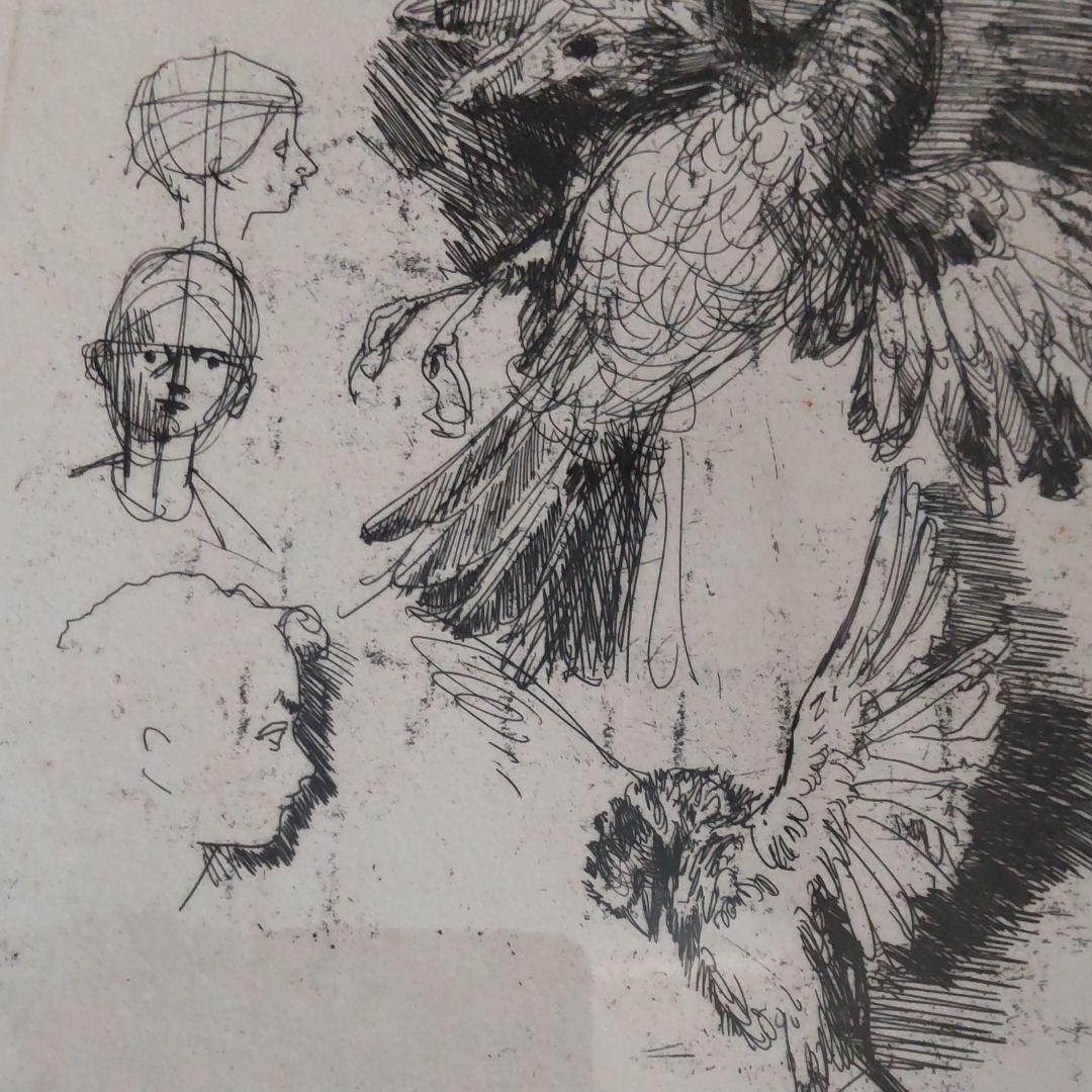 小磯良平、エッチング、デッサン、