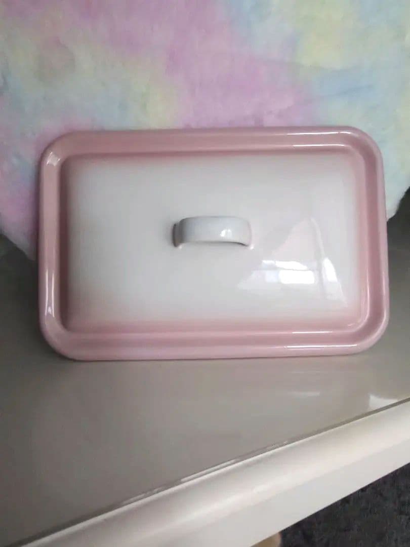 美品 イマン imane プリンセスローズ ミディ ホーロー 缶