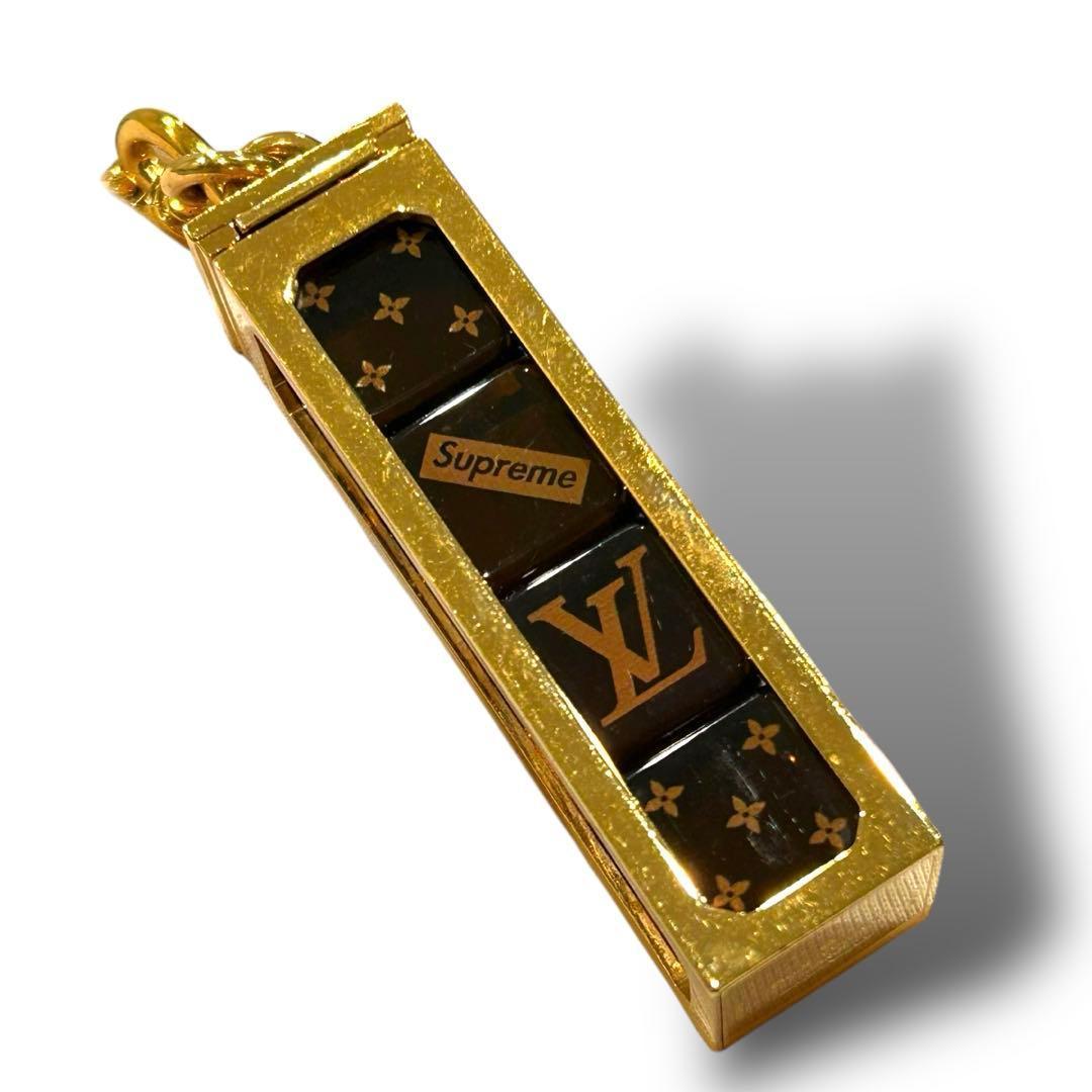 美品 LOUIS VUITTON ヴィトン シュプリーム ダイス キーリング