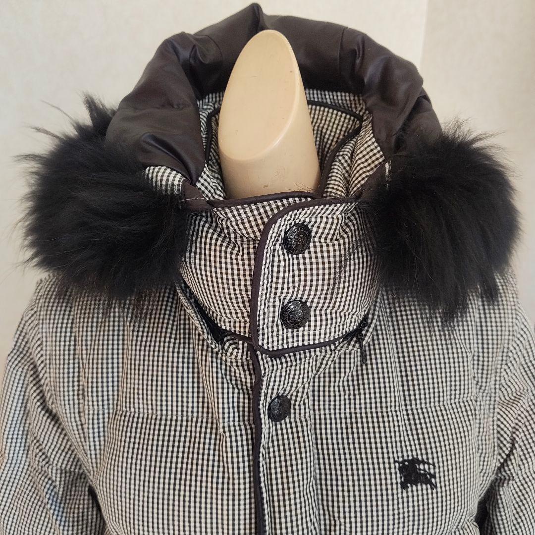 バーバリーブラックレーベル　ダウンジャケット/ベスト　フード着脱可 M