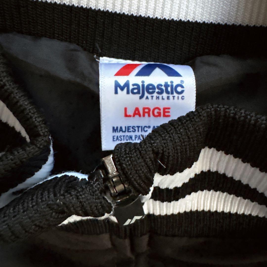 美品福岡ソフトバンクホークススタジャンマジェスティックサイズ Lジャンパー