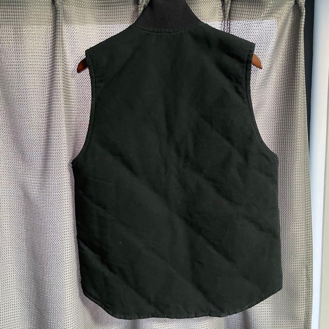 カーハート ダックベスト メキシコ製 ブラックS