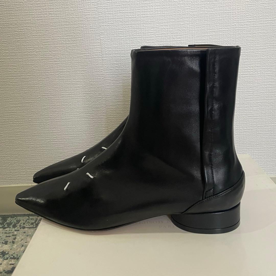 メゾンマルジェラ ショートブーツ 35 22cm margiela ロゴ