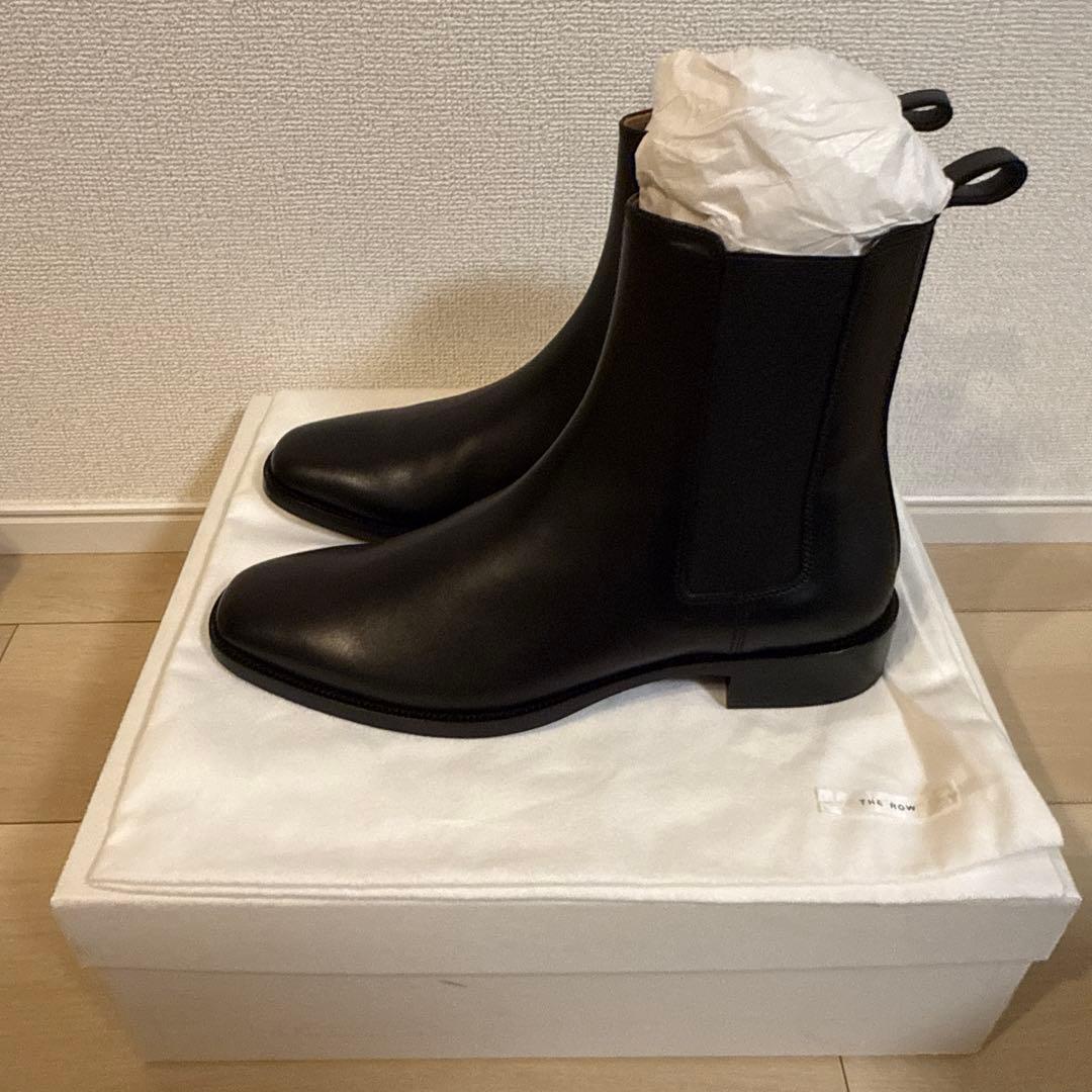 【コグマ】ブラック サイドゴアブーツ レザー