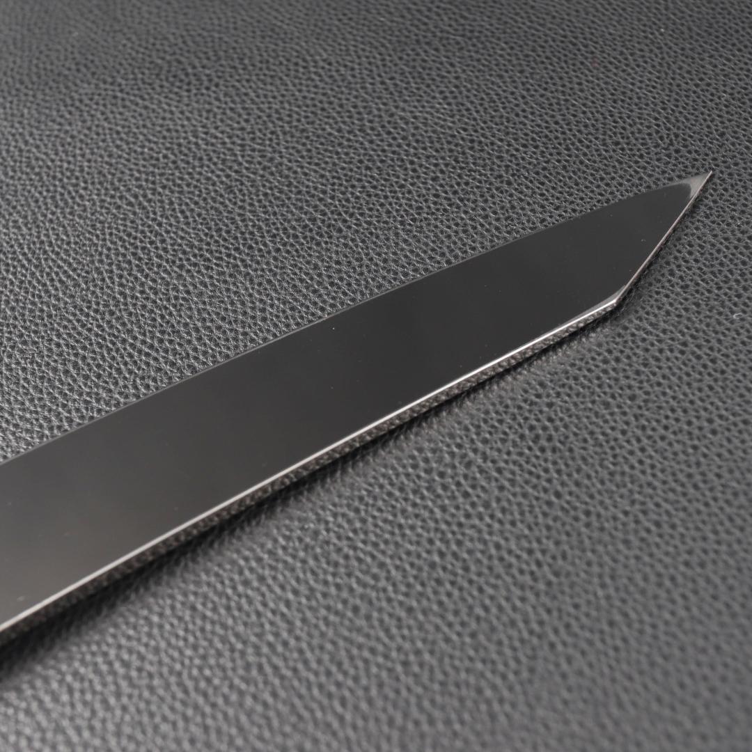 10974鬼反り切付包丁尺二鏡面仕上げ刺身包丁 刃は究極の切れ味黒檀黒水牛八角柄