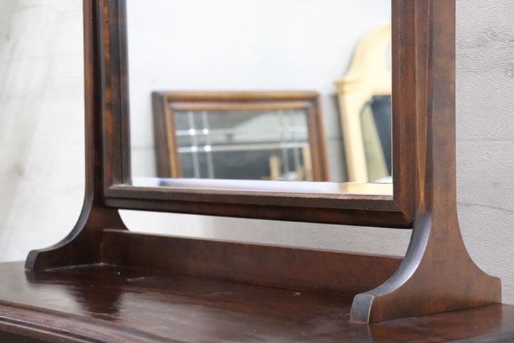 gmcn27 ○ 北海道民芸家具 鏡台 ドレッサー チェスト 樺材 民芸 家具