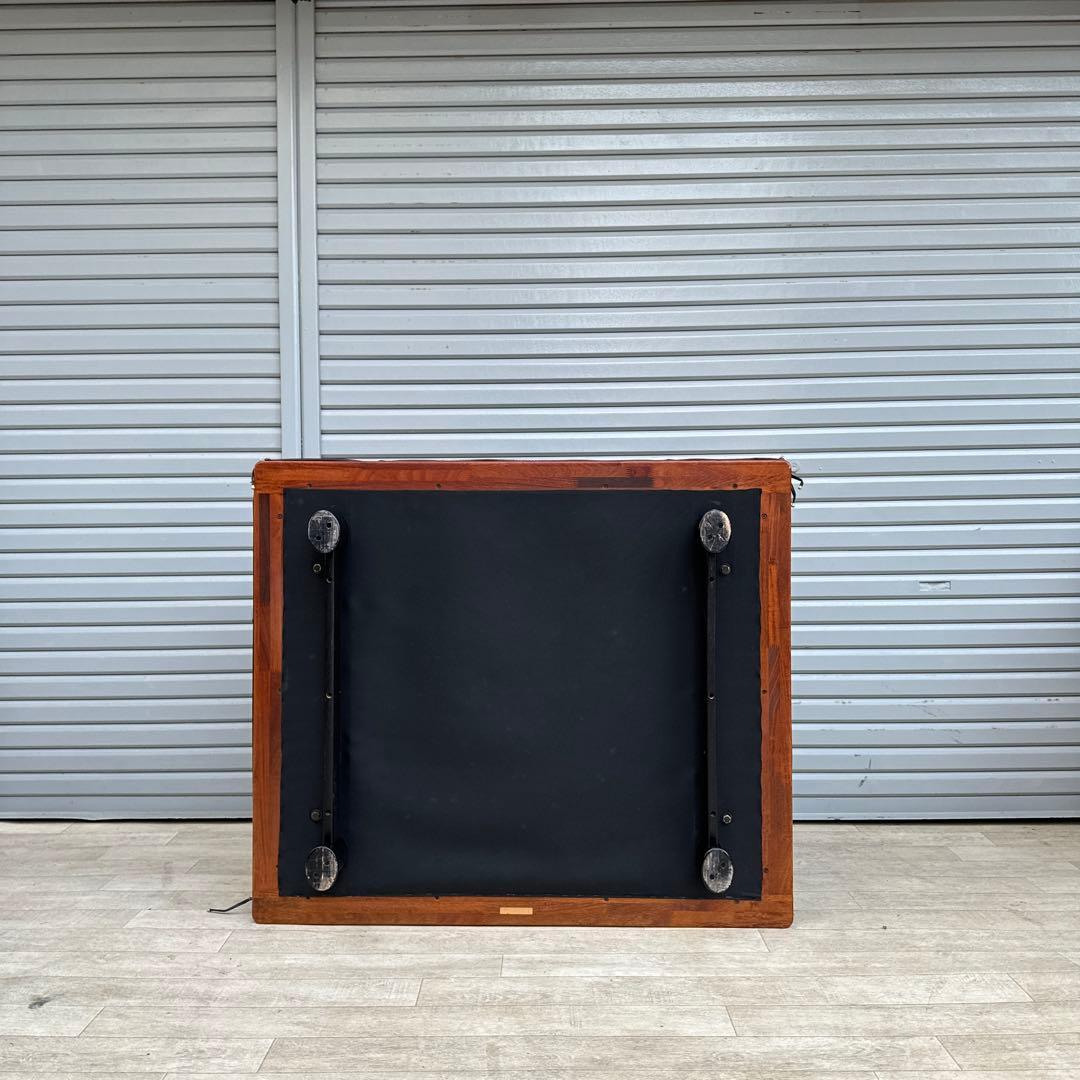 ビベンテ 1人掛けソファ カリン　花梨 ファブリック×革 アームソファ ②