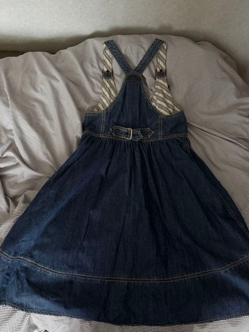 BURBERRY BLUE LABELデニムジャンパースカート ノバチェック38