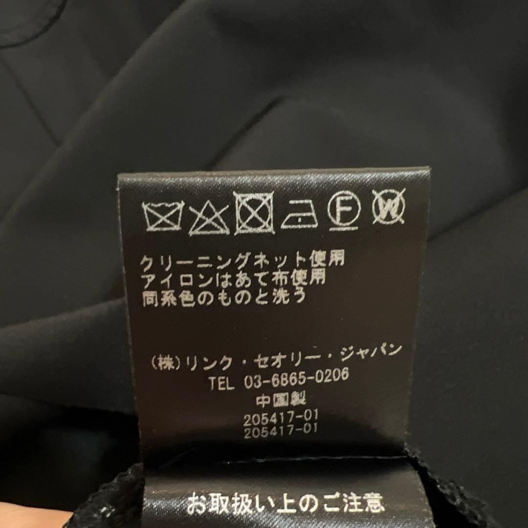 新品タグ付き✨Theory リブニットドッキングミニドレス　ブラック