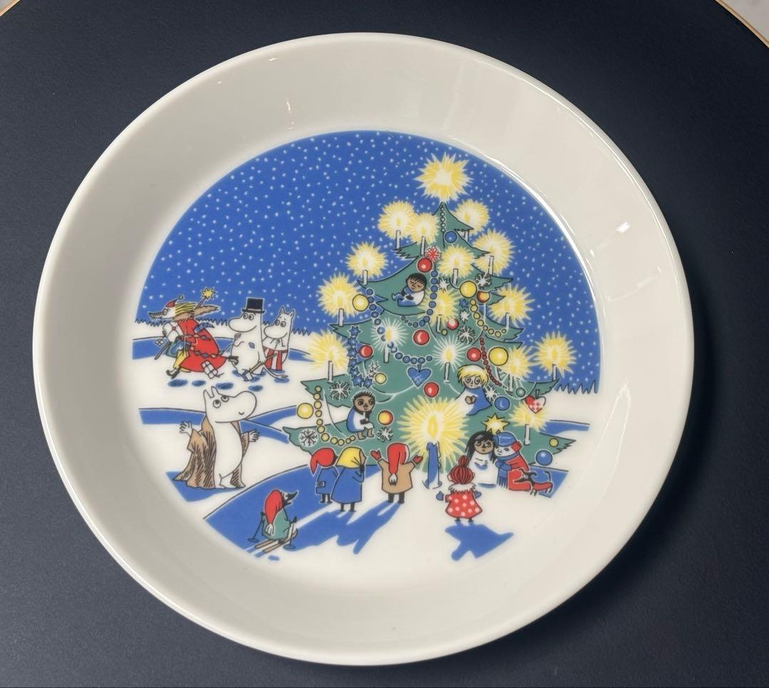 アラビア　ムーミン　コレクターズ　プレート　ドローイング　クリスマス