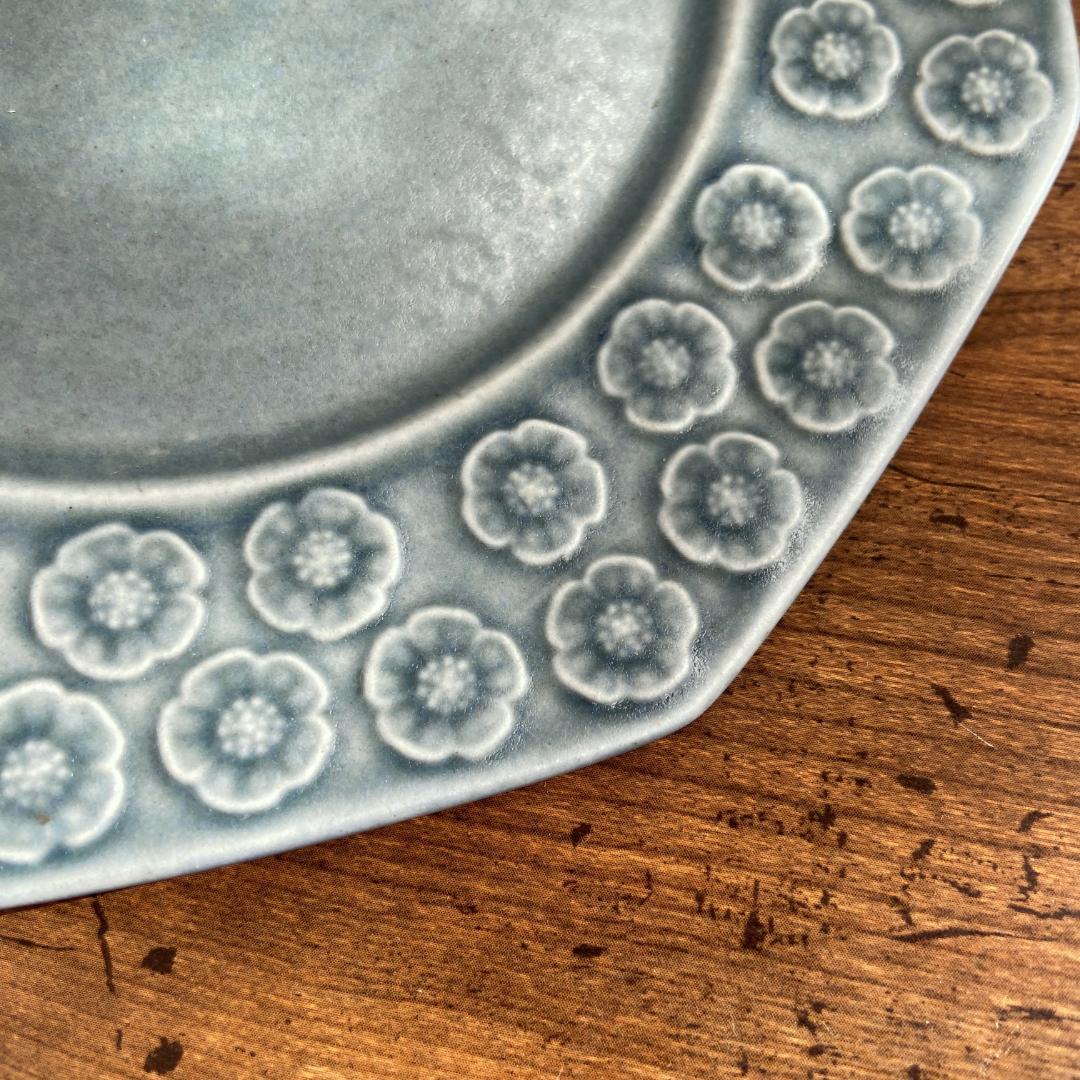 希少 クイストゴー AZUR アズール デザート サラダ 八角型 プレート1客A