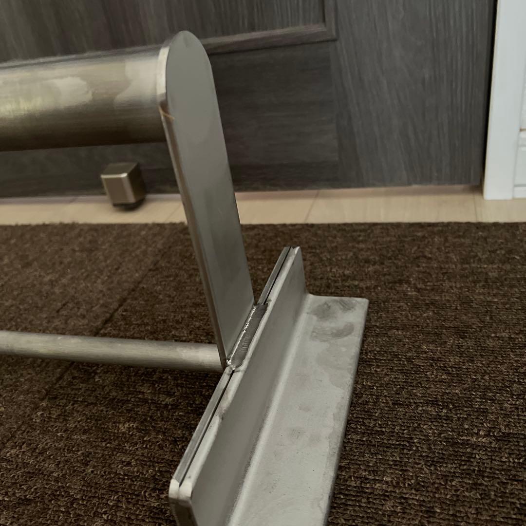 猛禽類用のパーチ　ステンレス　30センチ　リング付き