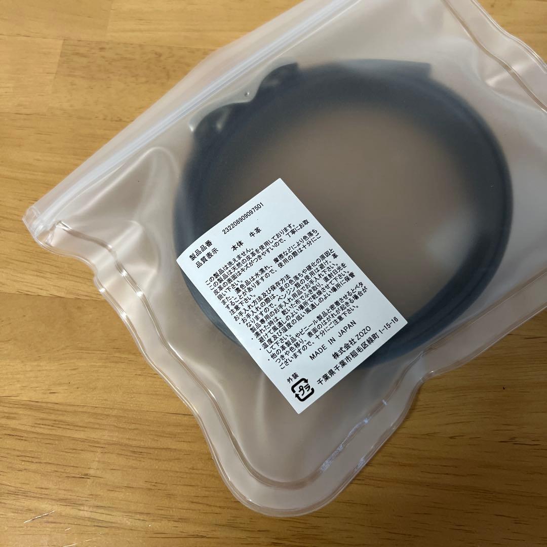 ENOF leather belt シルバー