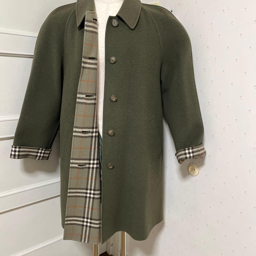Burberry リバー仕立て　ウールコート