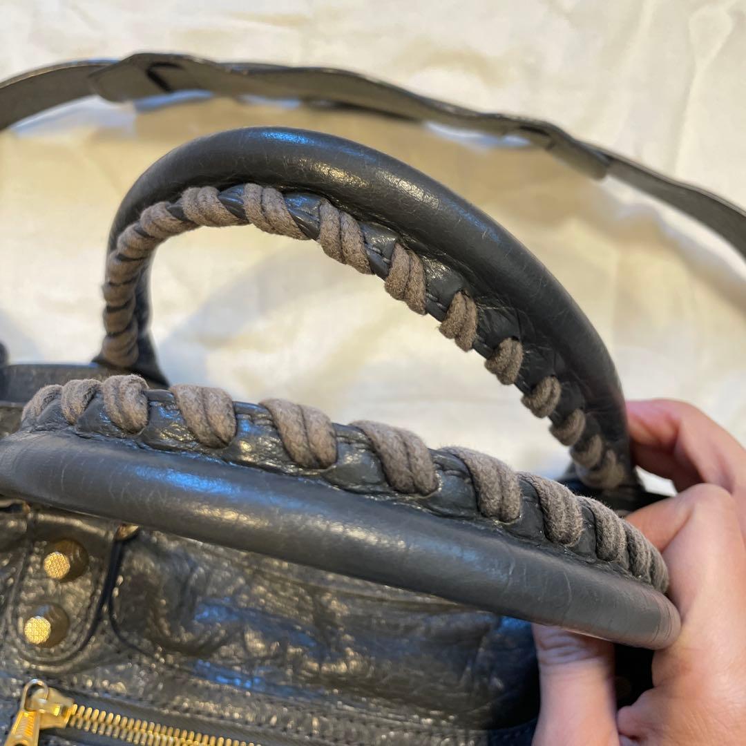 BALENCIAGA ネイビー ショルダーバッグ