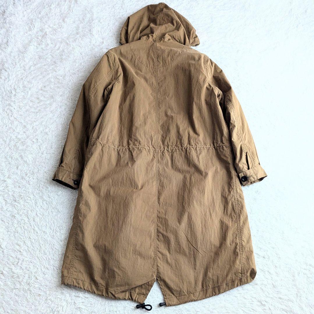 MHL. 中綿ライナー フード付き 2way モッズコート アウター 茶 S