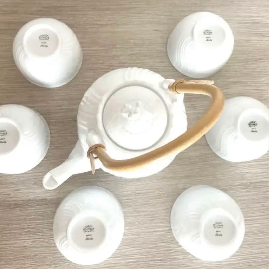 リチャードジノリ ベッキオホワイト 湯呑x6個 急須　セット　ジノリ