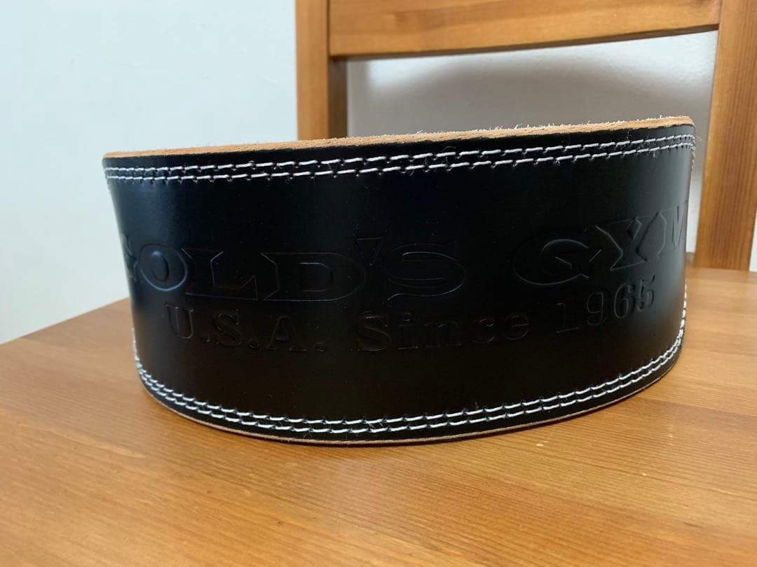 EXレザーベルト　ゴールドジム　Mサイズ