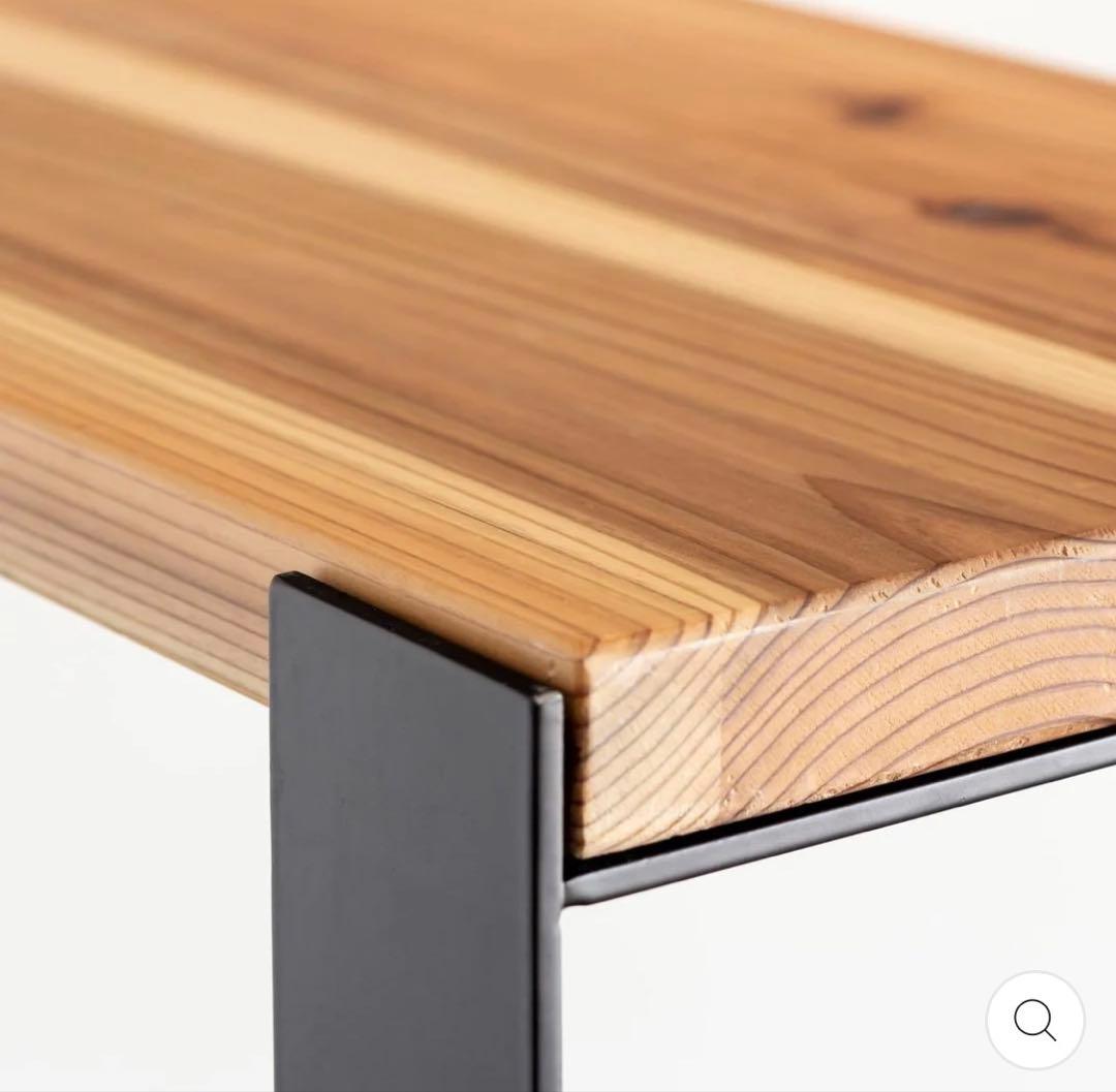 【KANADEMONO】シェルフ 無垢杉ブラックスチール 棚 ラック 美品 処分