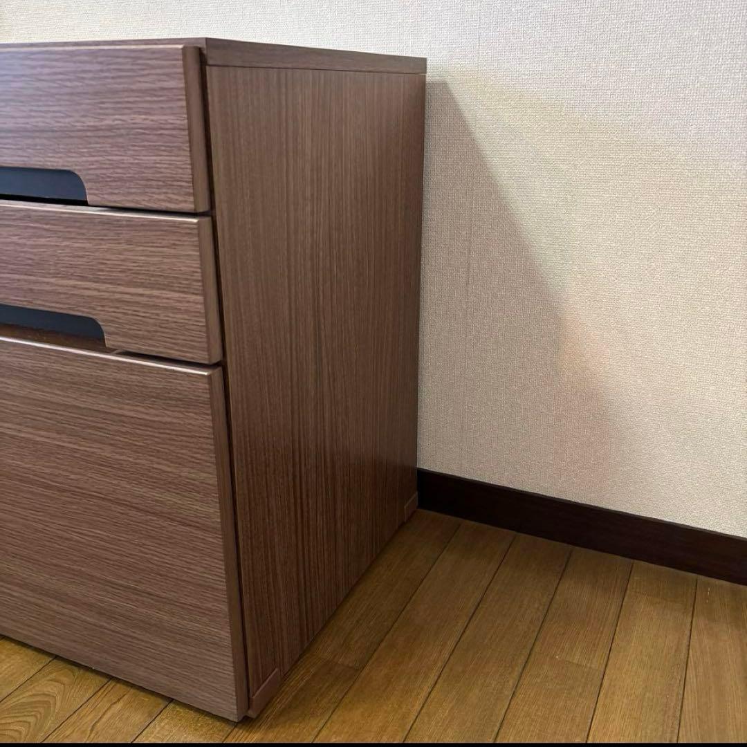 【未使用】ニトリ　デスクワゴン　ミドルブラウン