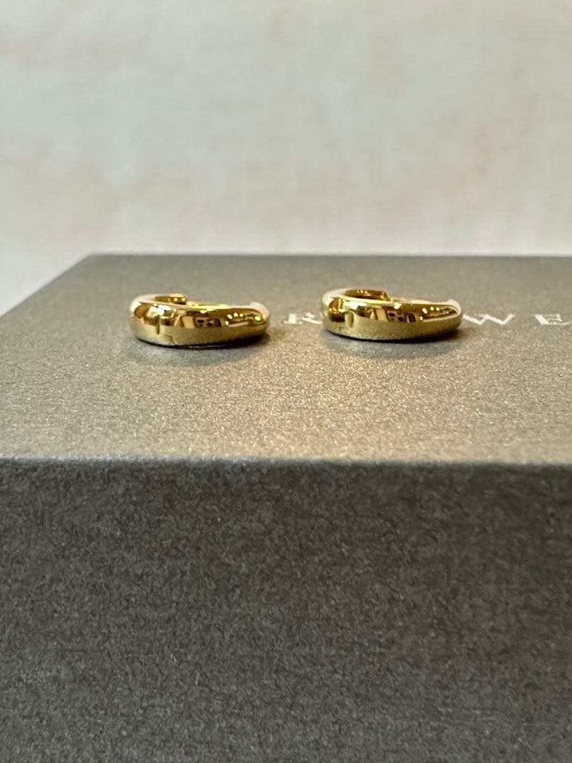 STAR JEWELRY スタージュエリー K18 クリックフープピアス 両耳売