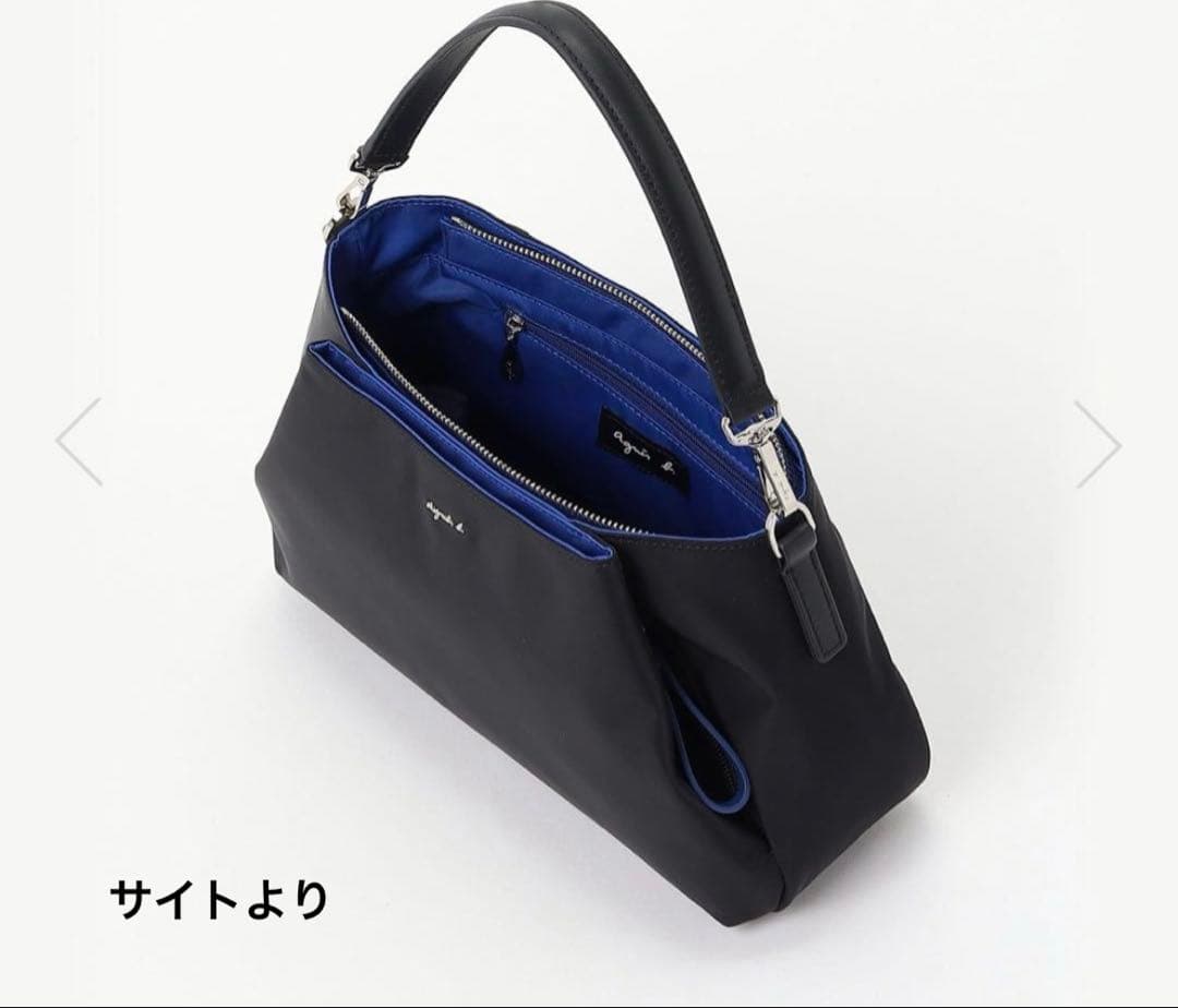 【未使用級✨】アニエスべー ボヤージュ ショルダーバッグ ブラック×ブルー
