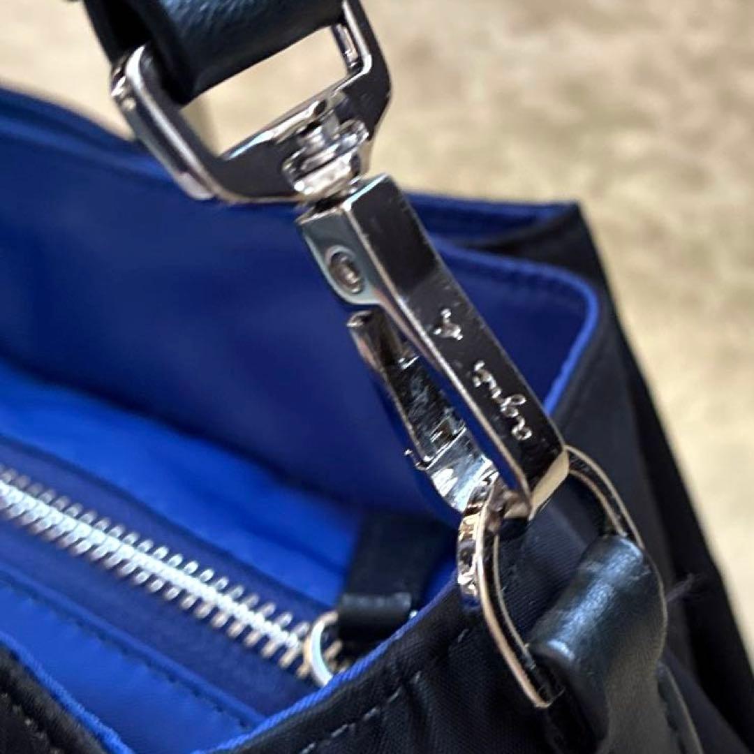 【未使用級✨】アニエスべー ボヤージュ ショルダーバッグ ブラック×ブルー