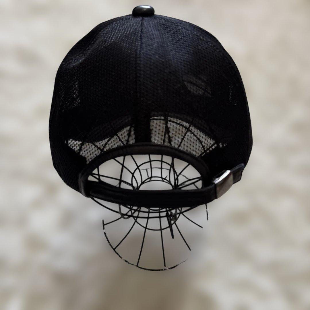 新品未使用！ロイヤルオーダー　レザー　キャップ　メッシュ　黒　入手困難　F