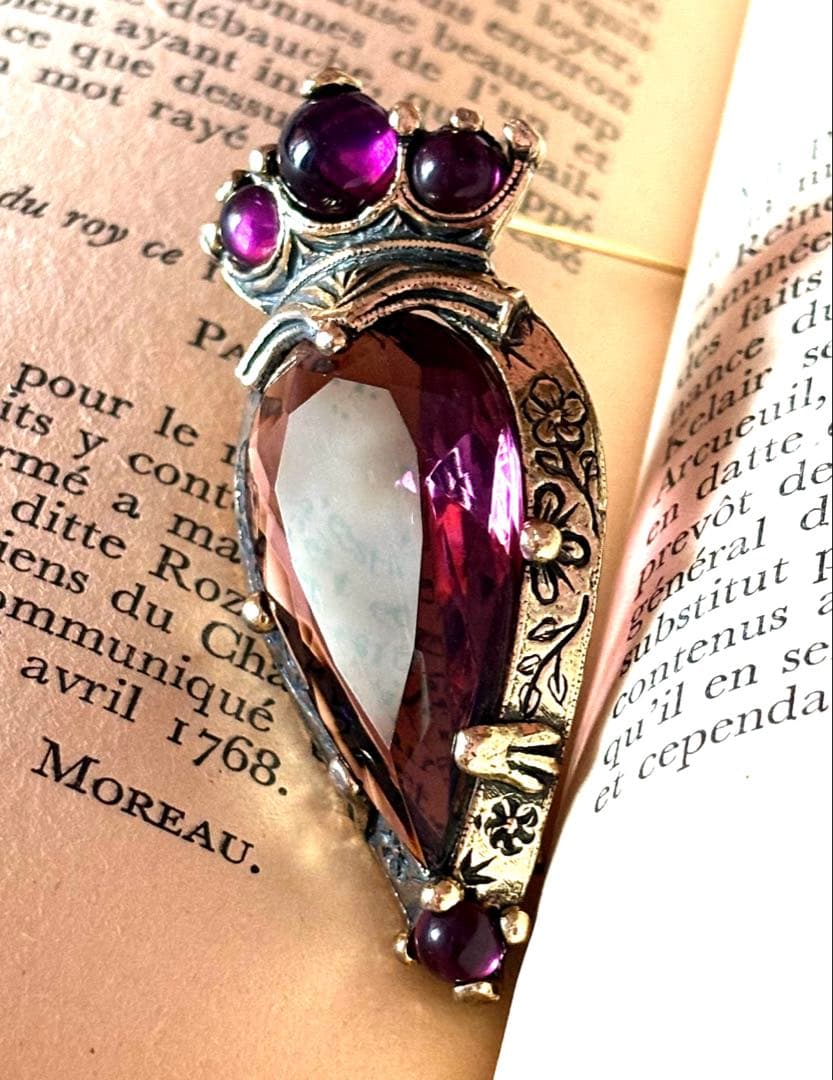 3370ヴィンテージ☆英国/MIRACLE/Luckenbooth/ブローチ