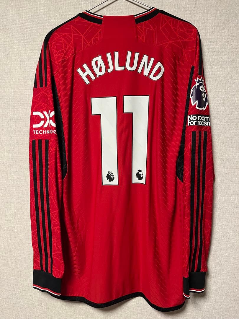 正規品　長袖　オーセンティック　マンチェスターユナイテッド　ホーム　ホイルンド