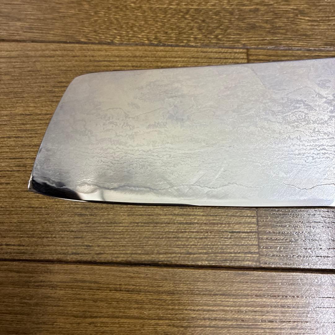 鬼切　菜切り包丁　ダマスカス銀三