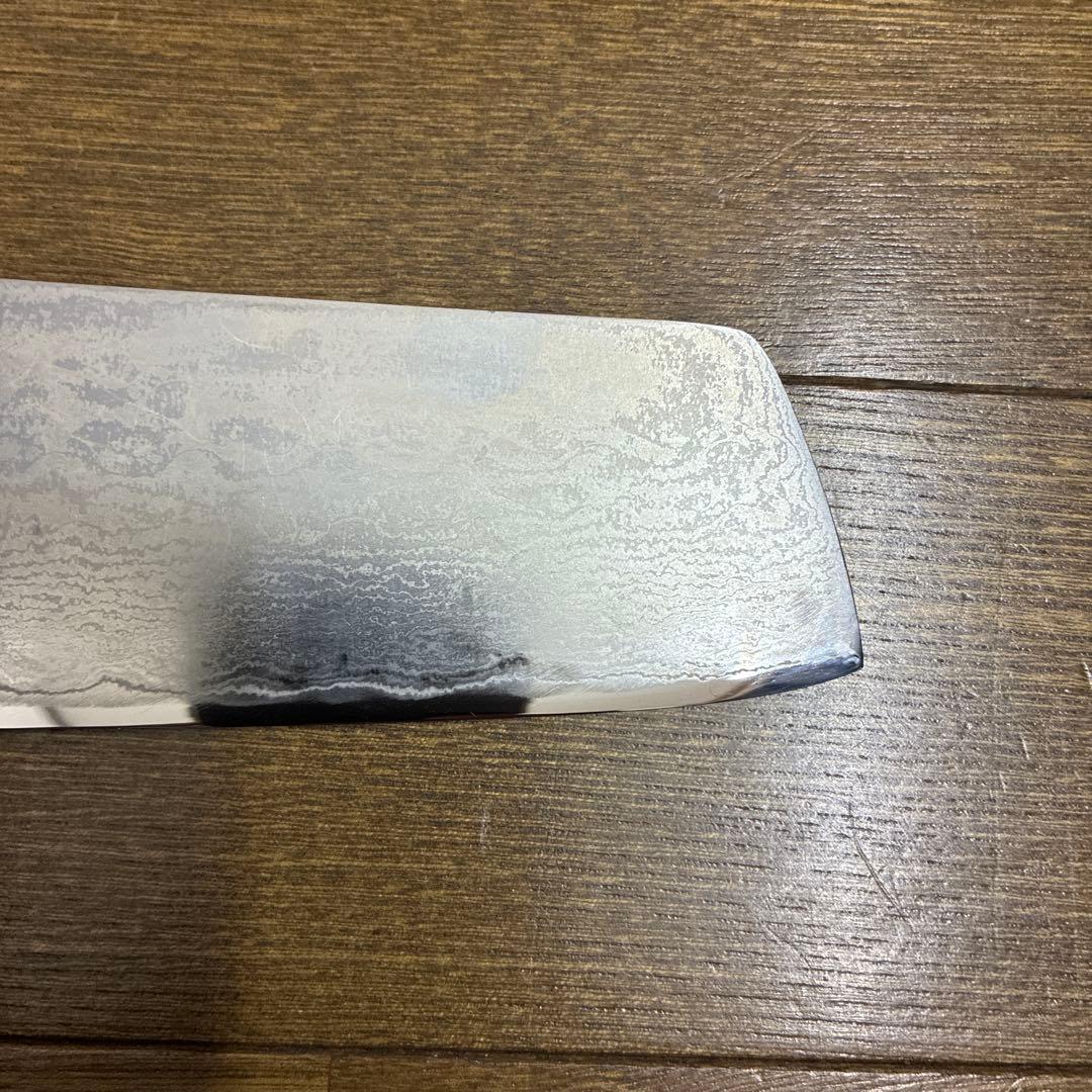 鬼切　菜切り包丁　ダマスカス銀三