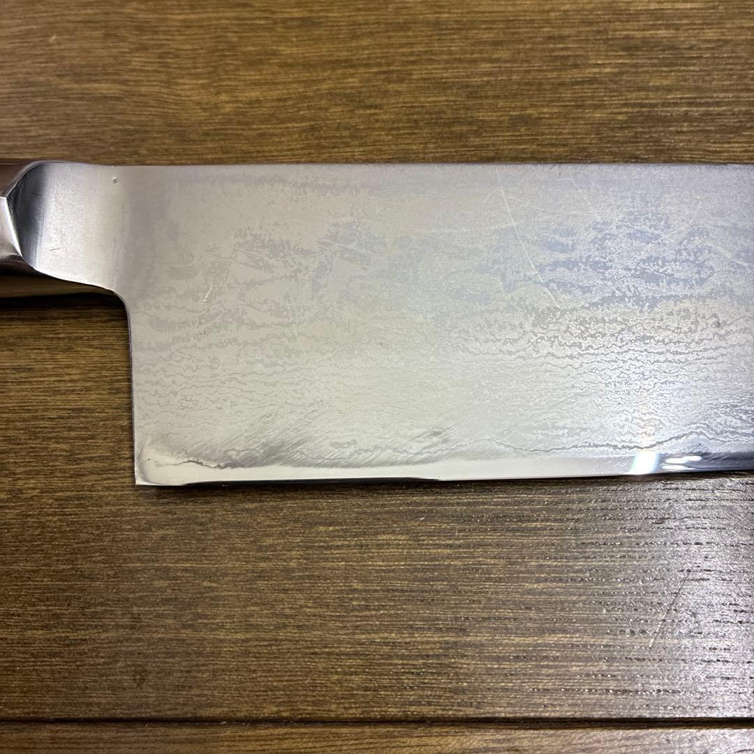 鬼切　菜切り包丁　ダマスカス銀三